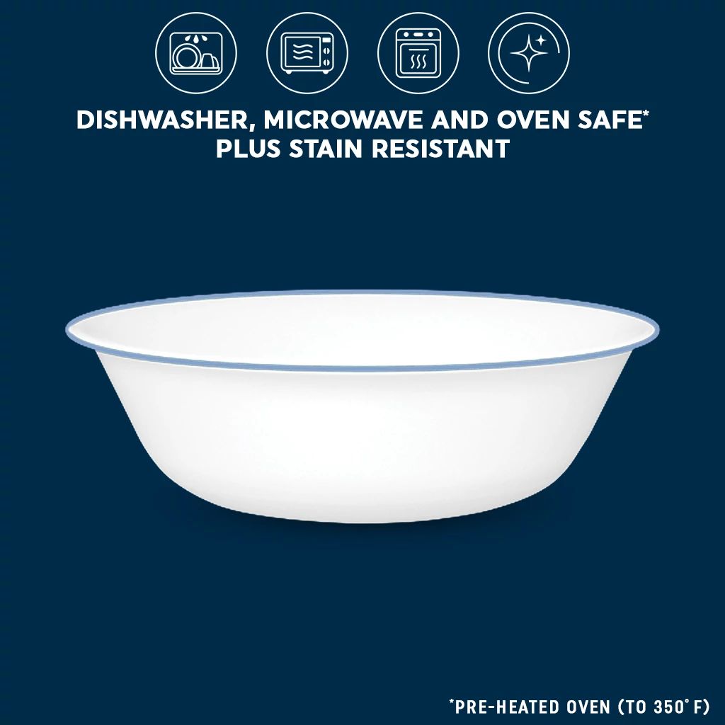 Amelia 18-ounce Cereal Bowl with text with dishwasher, microwave & ovensafe plus stain resistant