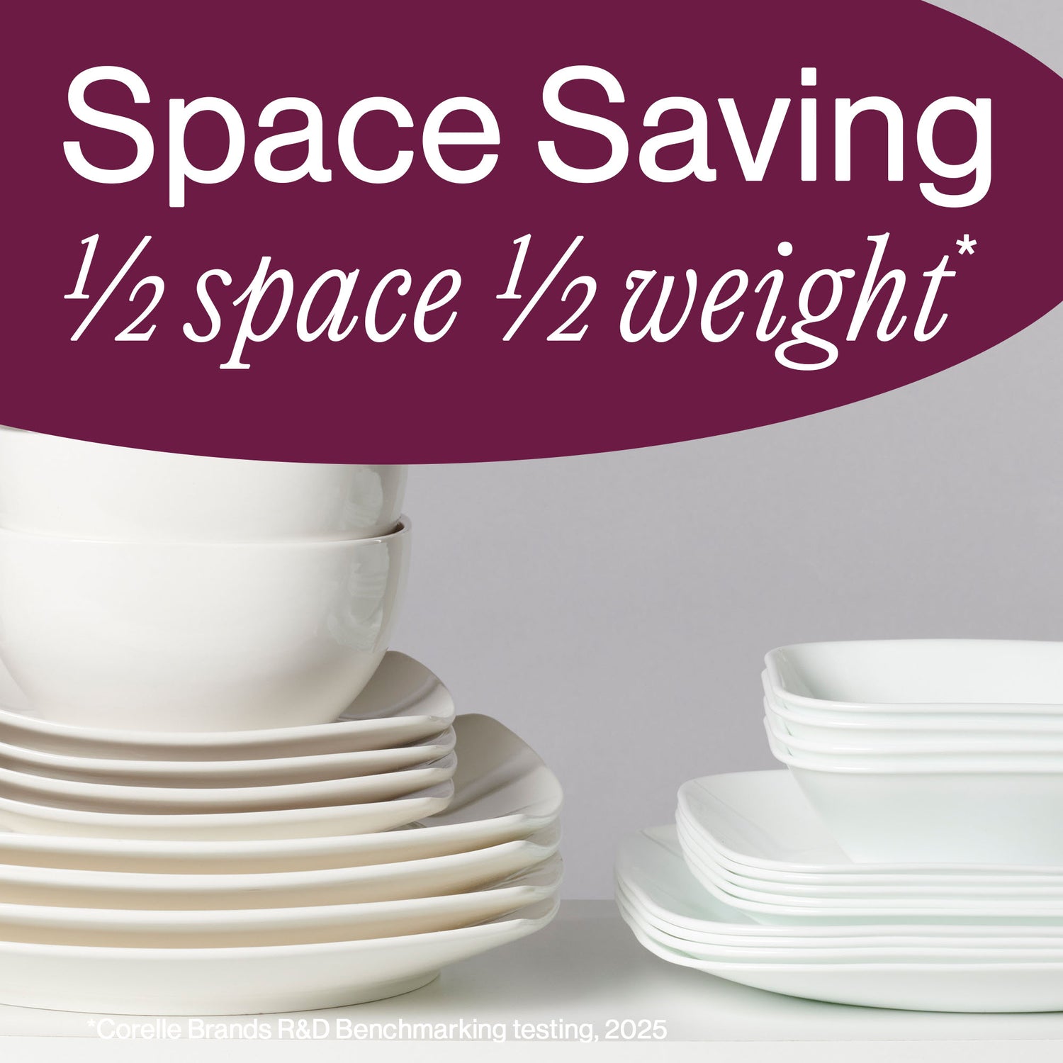 Corelle® Square Splendor 18-piece Dinnerware Set, Service for 6