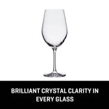 Lucaris Tokyo Temptation Cabernet Glasses (4-Pieces), 16-ounce, Dishwasher Safe, Lead-free Crystalline
