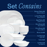 Corelle® Winter Frost White 78-piece Dinnerware Set, Service for 12