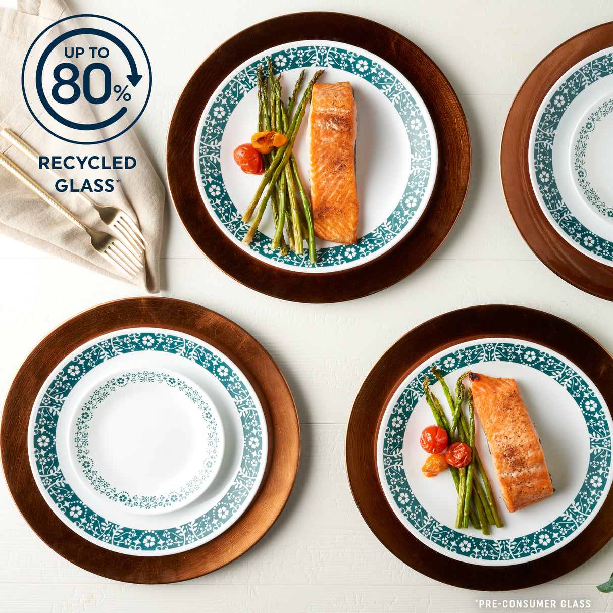 Corelle® Penelope 18-piece Dinnerware Set, Service for 6