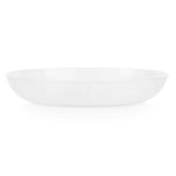 Winter Frost White 30-ounce Meal Bowl  on the table with food