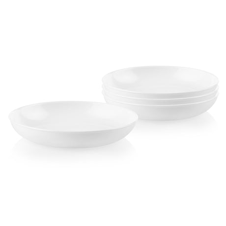 Winter Frost White 30-ounce Meal Bowl, 4-pk