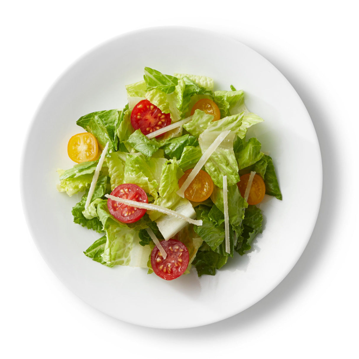  Winter Frost White 8.5" Salad Plate with food