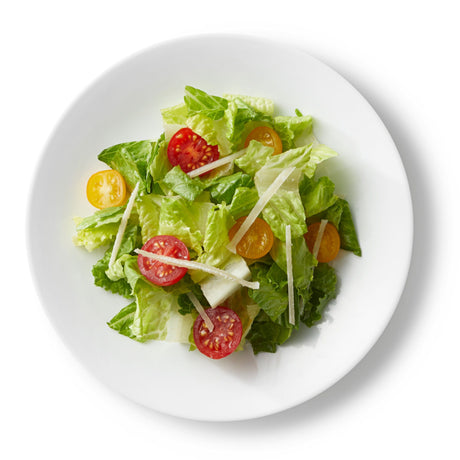  Winter Frost White 8.5" Salad Plate with food