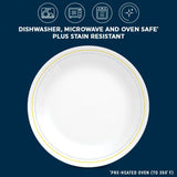  Amelia 8.5" Salad Plate with text dishwasher, microwave &amp; ovensafe plus stain resistant