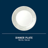  Knox dinnerplate with dimensions of 10.3" shown