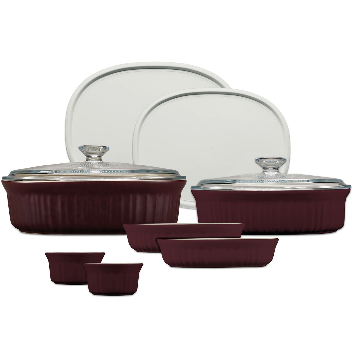 French Colors 10-pc Bakeware Set, Cabernet