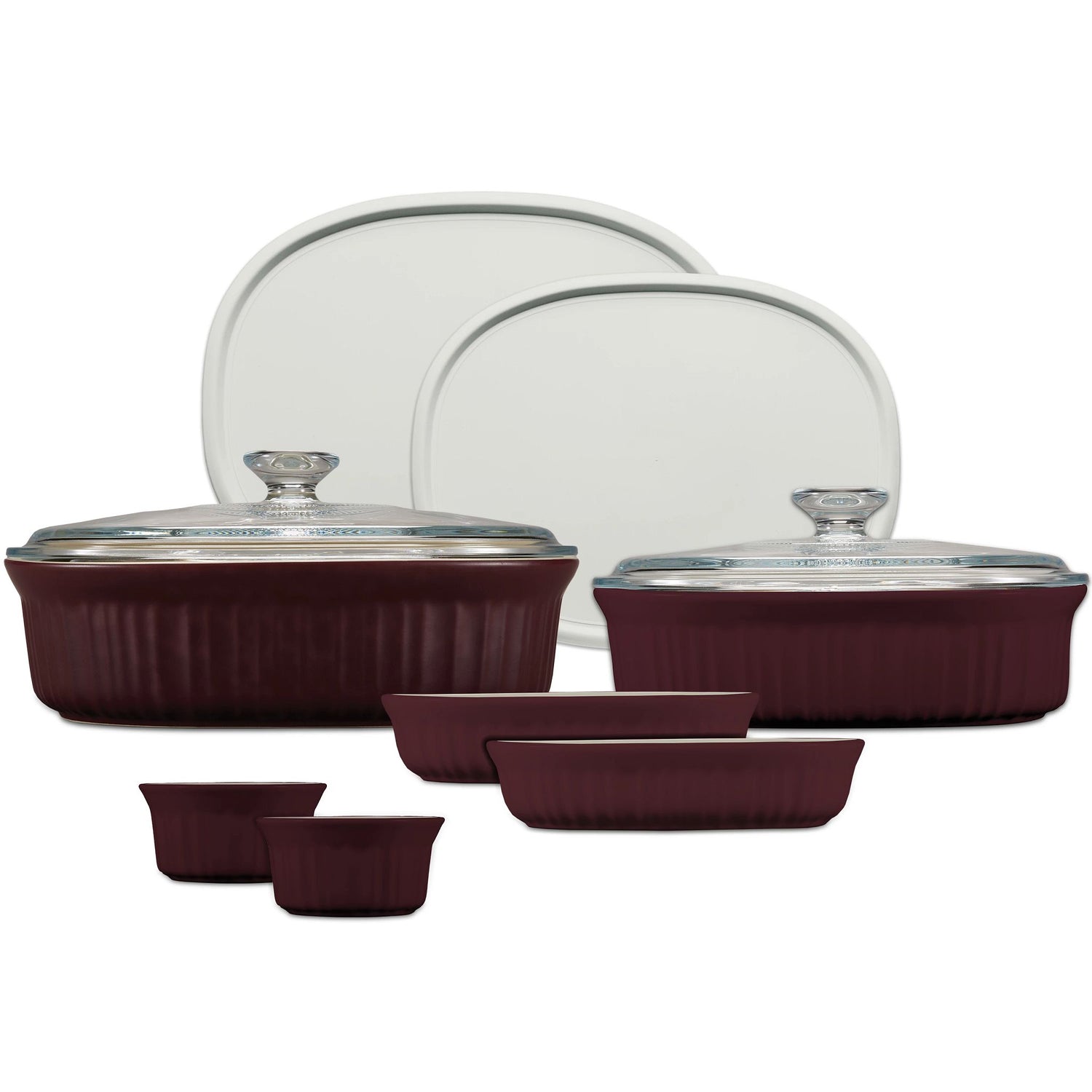 French Colors 10-pc Bakeware Set, Cabernet